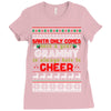 santa only comes once a year grammy is always here to cheer Ladies Fitted T-Shirt