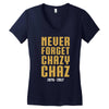 Never Forget Chazy Chaz Women's V-Neck T-Shirt