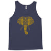 tribal print elephant geometric gold animals cool Tank Top