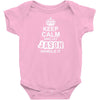 Keep Calm And Let Jason Handle It Baby Onesie