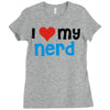 i love my nerd Ladies Fitted T-Shirt