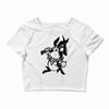 black rabbit Crop Top