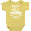 driver picks the music passenger shuts his cakehole Baby Bodysuit