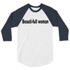 beautifull woman 3/4 Sleeve Shirt