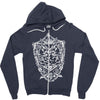 white owl kingdom giant bird Zipper Hoodie