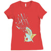 shark attack Ladies Fitted T-Shirt