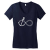infinity knot anchor rope Women's V-Neck T-Shirt