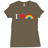 I Love Lgbt Ladies Fitted T-Shirt