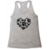 cat love paw Racerback Tank