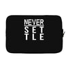 never settle Laptop sleeve