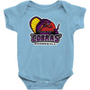 purple champs Baby Onesie