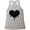 dripping heart melting heart Racerback Tank