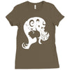 typographic Ladies Fitted T-Shirt