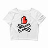 let's go camping Crop Top