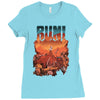 run! Ladies Fitted T-Shirt