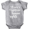 womens rights are human rights Baby Bodysuit