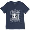 vintage made in 1958 perfectly aged a living legend V-Neck Tee