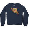 women's sugar skull purple Crewneck Sweatshirt