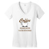 coffee required Women's V-Neck T-Shirt