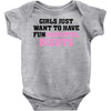 girls just want to have fundamental rights Baby Bodysuit