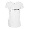 Cat Math Maternity Scoop Neck T-shirt