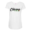 chicana with rose Maternity Scoop Neck T-shirt