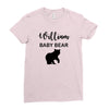 Daddy Bear - Baby Bear Custom Name Ladies Fitted T-Shirt