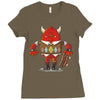 march of the monsters day 31 Ladies Fitted T-Shirt