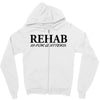 funny t shirt rehab is for quitters rude tee offensive shirt Zipper Hoodie