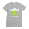 vegan mom's are superheroes! Ladies Fitted T-Shirt