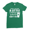 There's Nothing a Little Starbucks and Disney Can't Fix Ladies Fitted T-Shirt