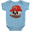 mario skull Baby Onesie