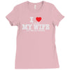 i love when my wife let me go fishing Ladies Fitted T-Shirt