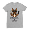 champagne and caviar Ladies Fitted T-Shirt