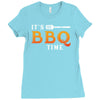 It's BBQ Time Ladies Fitted T-Shirt