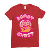 donut ghost Ladies Fitted T-Shirt