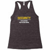 security little sister protection squad Racerback Tank