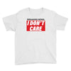 Breaking News i Don't Care Youth Tee