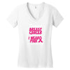 I Wear Pink For My Granddaughter Women's V-Neck T-Shirt
