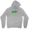 i bleed blue and green Unisex Hoodie