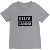 Delta Gamma Black V-Neck Tee