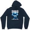 skinhead a way of life blue ideal birthday gift present. Unisex Hoodie
