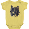 polygon wolf Baby Onesie
