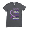 supporting the fighter, admiring the survivors, honoring the taken Ladies Fitted T-Shirt