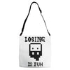 losing is fun! Adjustable Strap Totes