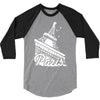 paris france eiffel tower 3/4 Sleeve Shirt