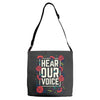 Women's March Hear Our Voice Adjustable Strap Totes