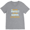 to protect and serve the rich V-Neck Tee