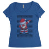 ugly santa dabbing Women's Triblend Scoop T-shirt