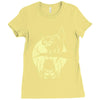 cat and bat halloween Ladies Fitted T-Shirt